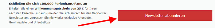 Dancenter Newsletter Rabattcode