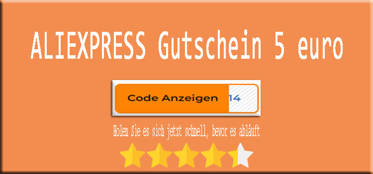 Aliexpress Gutschein 5 euro